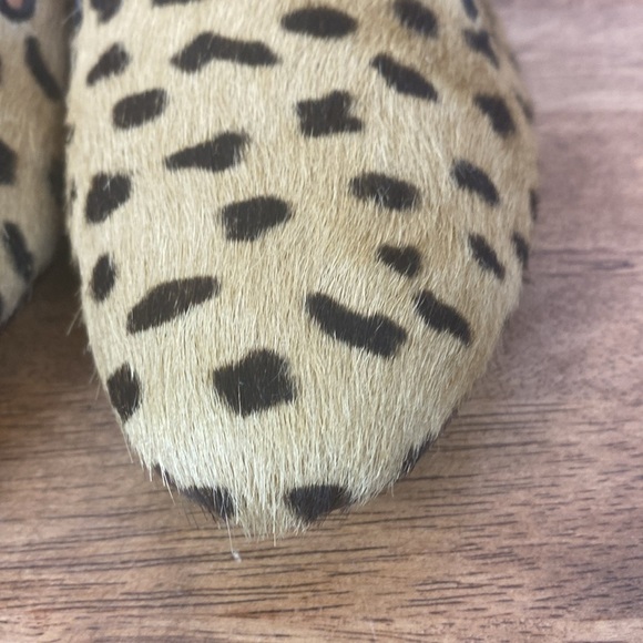 Madewell Calf Hair The Teddy Loafer Leopard Print Ballet Flat Shoes Sz - Picture 8 of 17